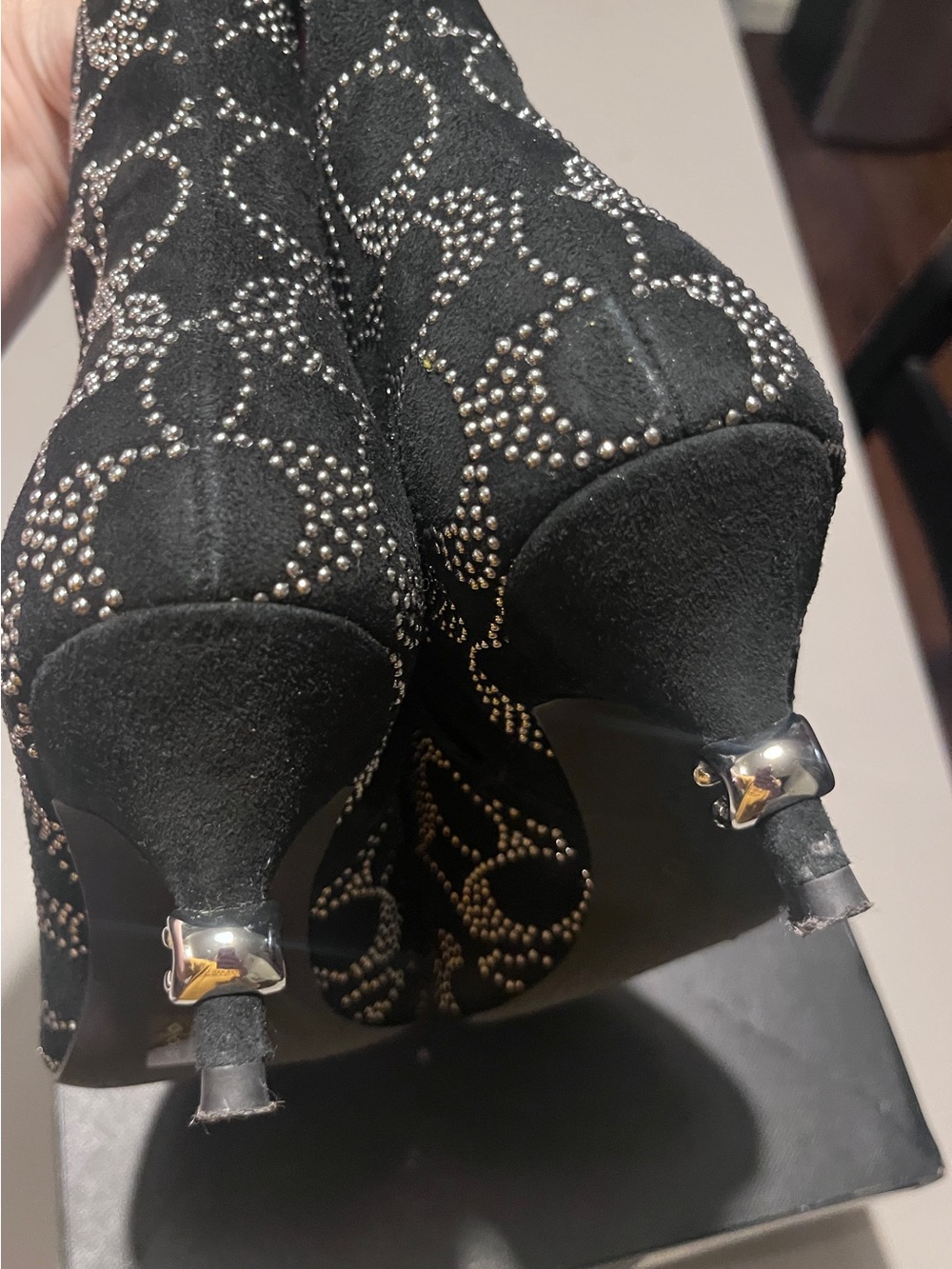 Coach Jewel bootie black and silver signature - Picture 4 of 6